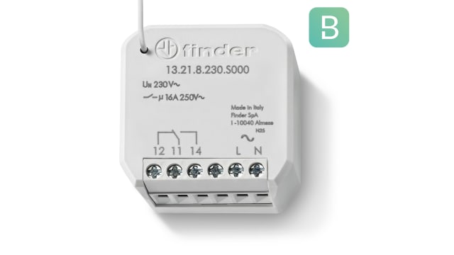Finder Wall Mount Timer Relay, 250V, 1-Contact, 10s, SPDT | 13.21.8.230.S000