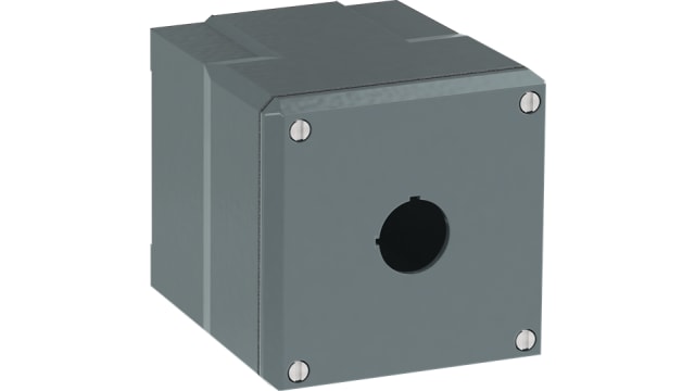 ABB Grey Aluminium Modular Metal Push Button Enclosure - 1 Hole | 1SFA170831R1001
