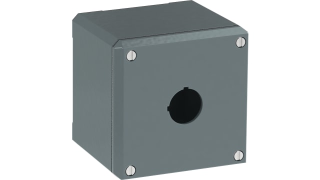 ABB Grey Aluminium Modular Metal Push Button Enclosure - 1 Hole | 1SFA170836R3001