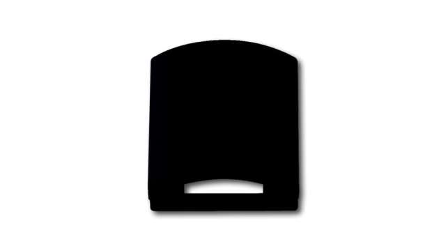 ABB Black 1 Gang Plastic Cover Plate | 2CKA001710A3898