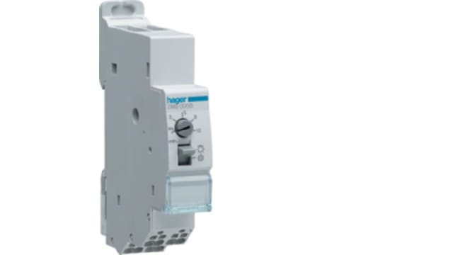 Hager DIN Rail Mount Timer Relay, 230V ac, 1-Contact, 3 → 600s, SPST | EMS005B