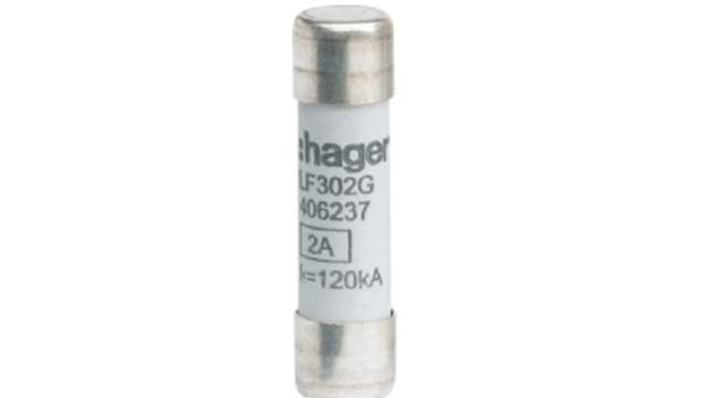 Hager 2 A GG Cartridge Fuse, 10 x 38 mm | LF302G