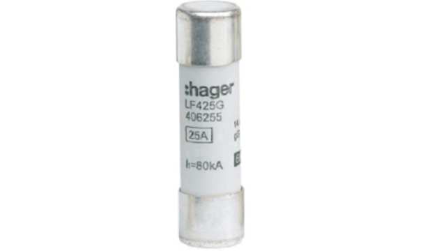 Hager 25 A GG Cartridge Fuse, 14 x 51 mm | LF425G