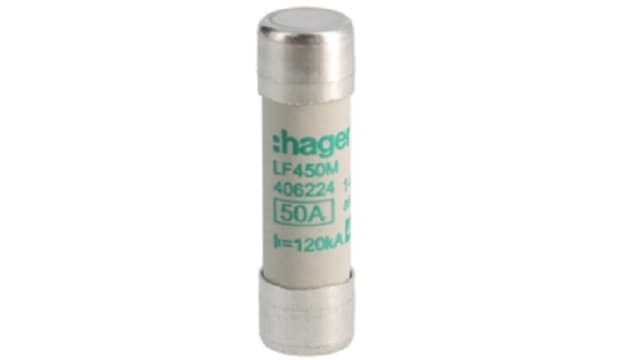Hager 50 A GG Cartridge Fuse, 14 x 51 mm | LF450M