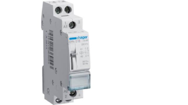 Hager DIN Rail Latching Relay, 24 V Coil, 16 A, SPDT | EPN518