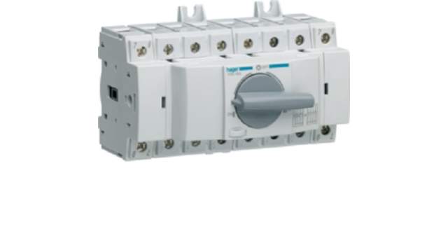 Hager 4P Pole DIN Rail Isolator Switch - 63A Maximum Current, 41kW Power Rating, IP20 | HIM406