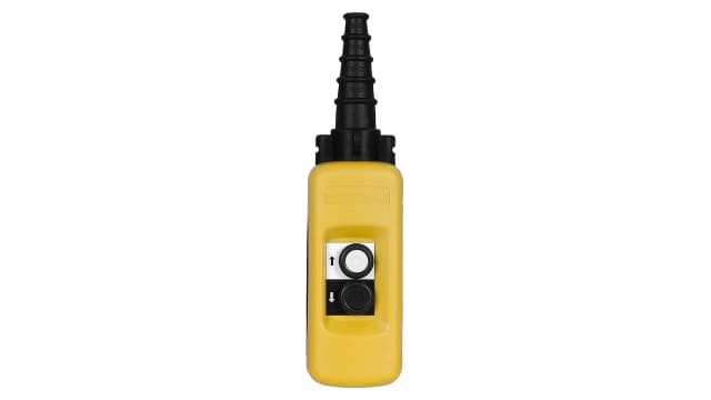 Schneider Electric 2 NO Push Button Pendant Station Yellow Polypropylene | XACA271