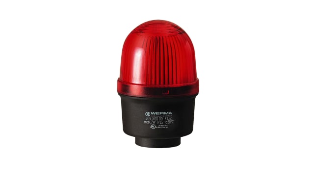 Werma 209 Series Green Continuous lighting Beacon, 12 → 230 V, Tube Mounting, Filament Bulb | 209.200.00