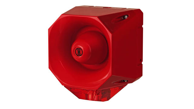 Werma 442 Series Red Sounder Beacon, 115 → 230 V, IP65, Wall Mount, 98dB at 1 Metre | 442.010.68