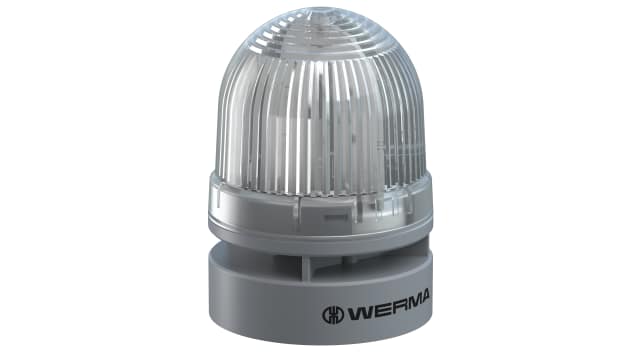Werma 460 Series Clear Sounder Beacon, 115 → 230 V, IP65, Wall Mount, 98dB at 1 Metre | 460.420.60