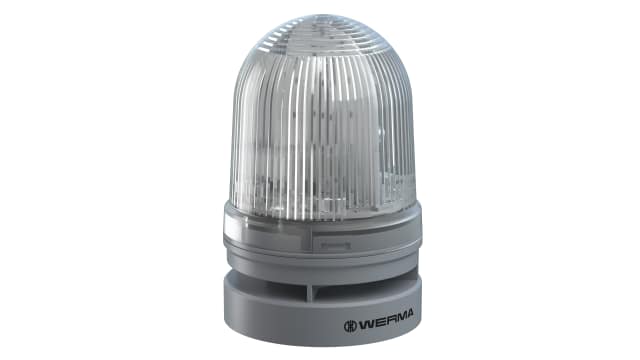 Werma 461 Series Clear Sounder Beacon, 12 V, IP65, Wall Mount, 114dB at 1 Metre | 461.420.70