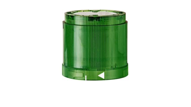 Werma KS70 Series Green Blinking Effect Flashing Light Element, 230 V, LED Bulb, AC | 843.210.68