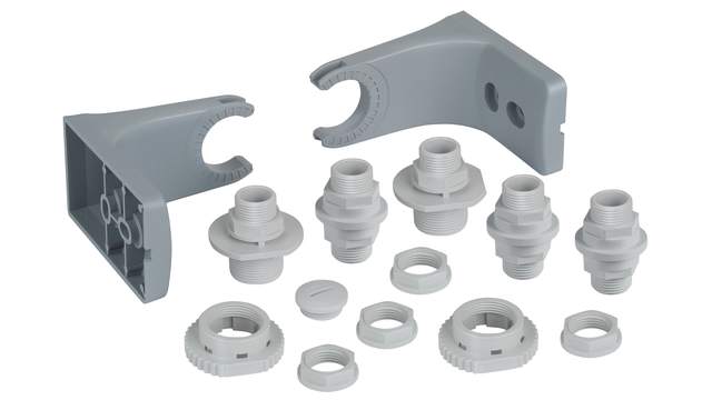 Werma Grey Fixing Kit for use with 890 Series | 975.890.37