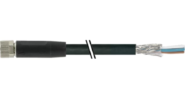 Baumer Female 4 way M8, Straight to Unterminated Sensor Actuator Cable, 5 m | CAM8.A4-11232565