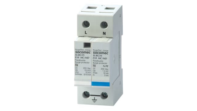 Socomec Surge Arrester, 1.5 kV, DIN Rail | 49830199