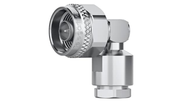 Telegartner Cable Male Circular Coaxial, 50 Ω, Angled Body Solder | J01020A0179