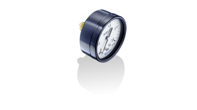 Bourdon G 1/4 Analogue Pressure Gauge 16bar Back Entry 63mm Outside Diameter | MAT3-F20.B24
