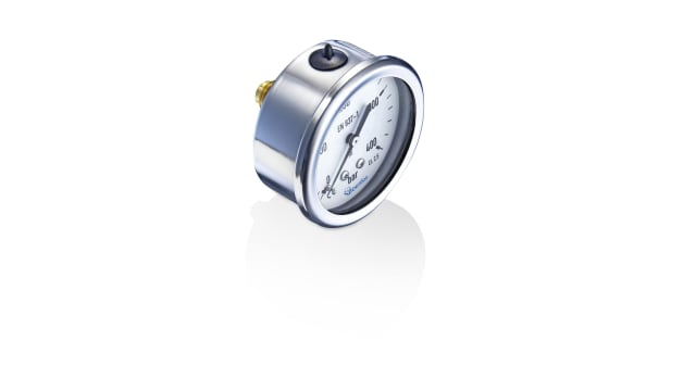 Bourdon G 1/4 Analogue Pressure Gauge 0bar Back Entry 63mm Outside Diameter | MIT3-F20.B59