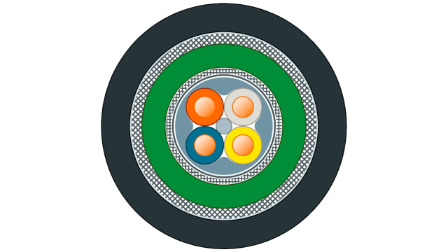 Siemens, 20 m Cat5e Ethernet Cable, Black Polyvinyl Chloride Sheath, Shielded | 6XV18712N