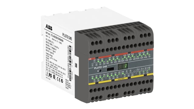 ABB D45 (Harsh Env) Pluto Series Safety Controller, 39 Safety Inputs, 6 Safety Outputs, 24 V dc | 2TLA020070R6601