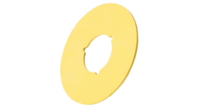 ABB Self-Adhesive Inscription Plate for Use with Emergency Stop Button | 2TLA030054R0900