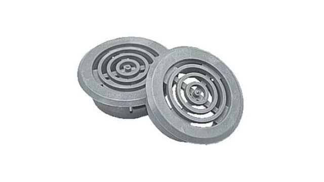 ABB ARIA Series Ventilation Grill, 40 mm Dia., 40 mm H, 40 mm W, For Use With ARIA | 4TBA831009C0100