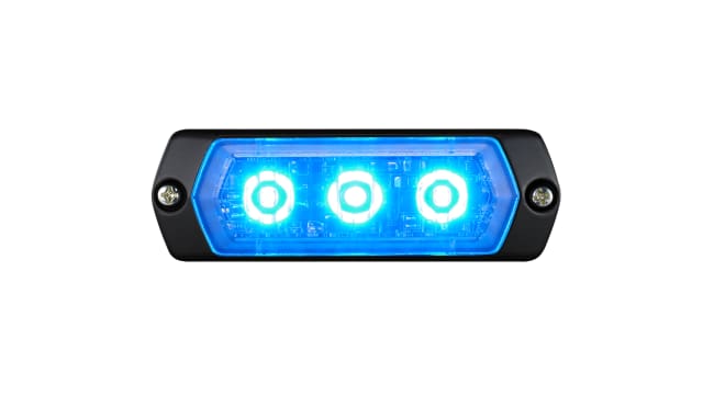 Patlite 1M1 Series Blue Multiple Effect Warning Light, 12 → 24 V, Indoor/Outdoor, LED Bulb, IP68 | LPT-1M1-B