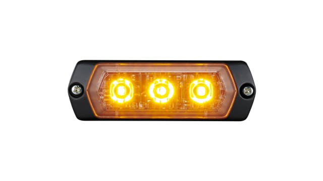 Patlite 1M1 Series Yellow Multiple Effect Warning Light, 12 → 24 V, Indoor/Outdoor, LED Bulb, IP68 | LPT-1M1-Y