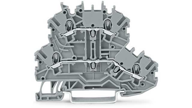 WAGO 2000-2201 DIN Rail Terminal Block Grey, 1 mm², 2-Level, Cage Clamp, ATEX, IECEx | 2000-2201