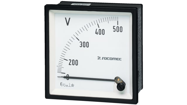 Socomec 192 g Series Analogue Voltmeter AC, 96 mm, 96 mm | 192G1208