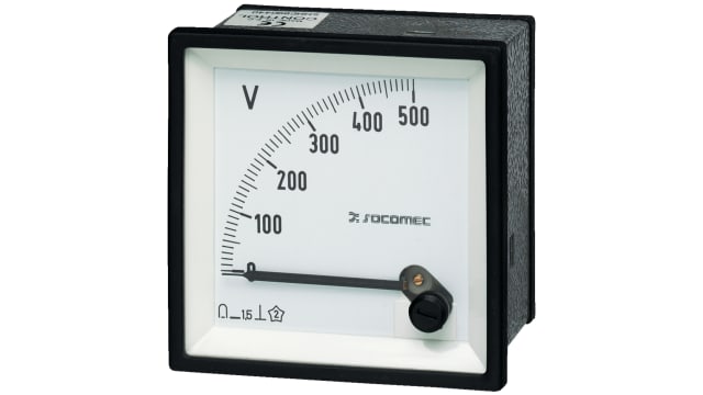 Socomec 192 g Series Analogue Voltmeter DC, 48 mm, 48 mm | 192G5014