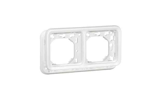 Legrand White White Thermoplastic Back Box, IP55, Surface Mount, 2 Gangs | 070794