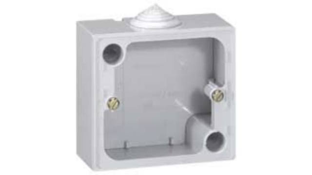 Legrand Black Black Thermoplastic Back Box, IP55, Surface Mount 86 mm 79 mm 40 mm | 090359