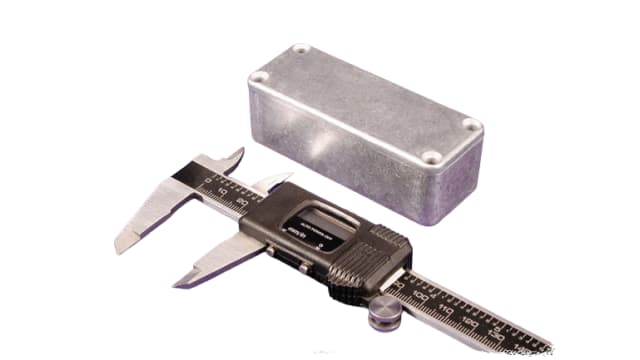 Hammond 1550 Series Unpainted Die Cast Aluminium Junction Box, IP54, 89 mm, 35 mm 26 mm | 1550A