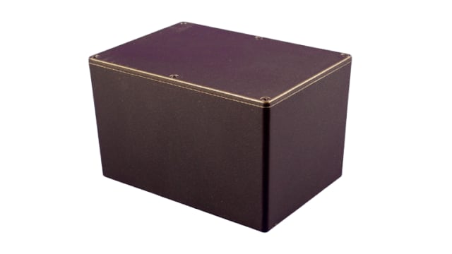 Hammond 1550 Series Black Die Cast Aluminium Junction Box, IP54, 171 mm, 121 mm 101 mm | 1550FBK