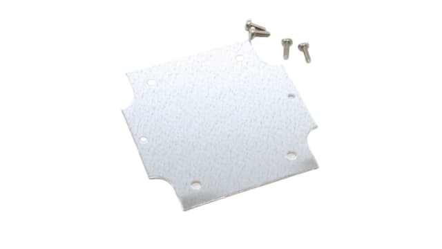 Hammond Steel Grey Mounting Plate, 90 mm W, 90 mm L for Use with EE2 Enclosures | 1554EPL