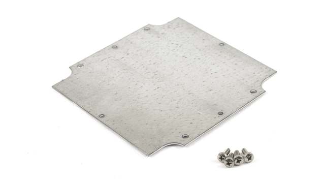 Hammond Steel Mounting Plate, 119 mm W, 119 mm L for Use with P2 Enclosure | 1554NPL