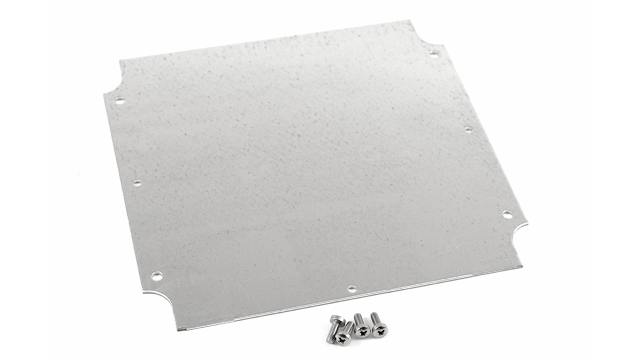 Hammond Steel Mounting Plate, 180 mm W, 180 mm L for Use with 1554 & 1555 W & W2 Enclosures | 1554WPL