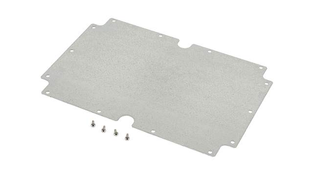 Hammond Steel Mounting Plate, 200 mm W, 300 mm L for Use with 1554 & 1555 X Enclosures | 1554XPL