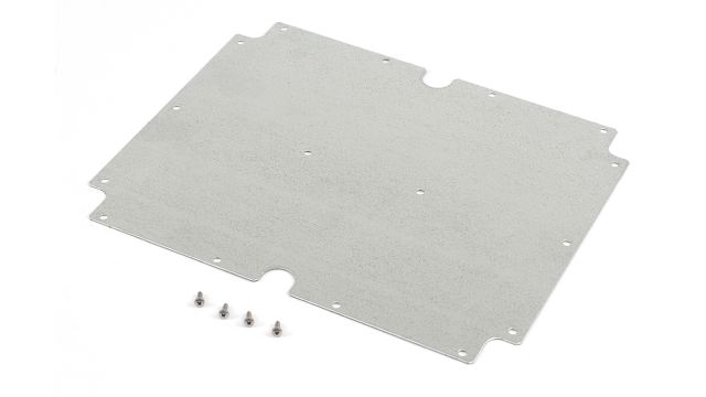 Hammond Steel Mounting Plate, 240 mm W, 300 mm L for Use with 1554 & 1555 X Enclosures | 1554YPL