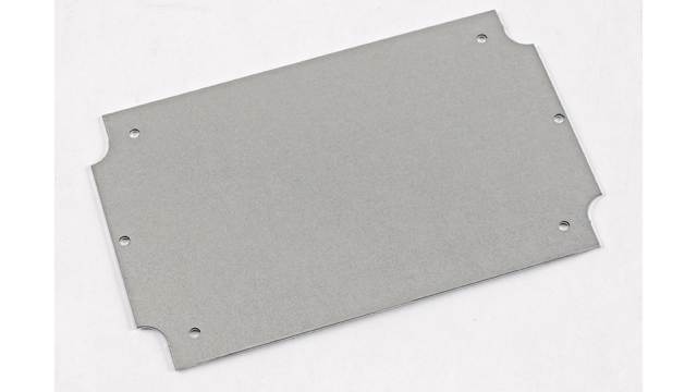 Hammond Steel Satin Texture Mounting Plate Enclosure Mount Plate, 106.66 mm W, 167.13 mm L for Use with Flanged 1555 HF | 1555HFPL