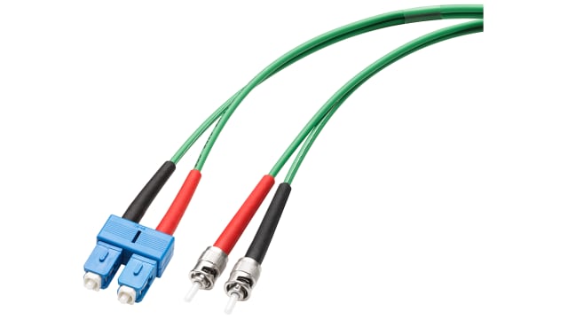 Siemens Single Mode Fibre Optic Cable, 125 μm Low Smoke Zero Halogen, Green, 1 m | 6XV18435FH100CB0