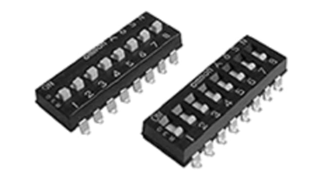 Omron Raised Actuator DIP Switch | A6SN-2104