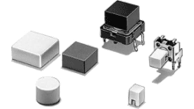 Omron Black Tactile Switch Cap for B3W series, B3F series, B3FS series | B32-2110