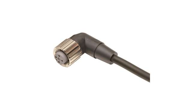 Omron Female 5 way Right Angle to Unterminated Free End Sensor Actuator Cable, 5 m | XS2F-M12PVC4A5M