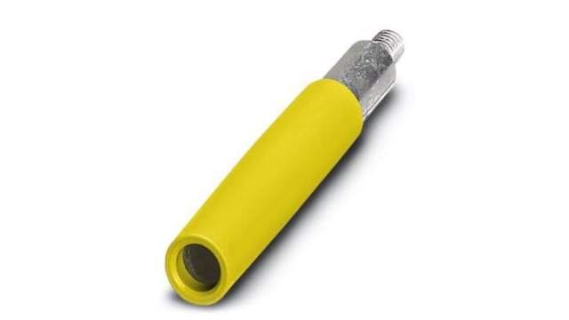 Phoenix Contact Yellow Female Test Connector Adapter With Brass contacts | 3026405