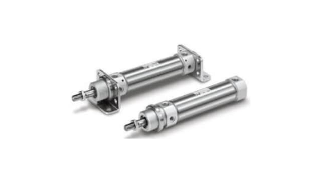 SMC ISO Standard Cylinder - 40 mm Bore, 80 mm C75 Series, Double Acting Acting | CD75E40-80-B
