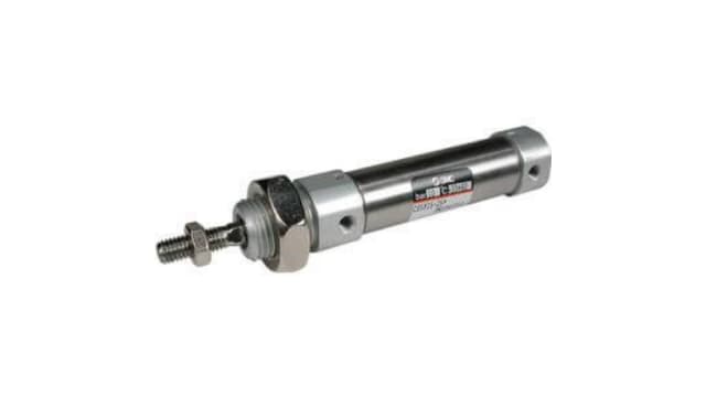 SMC ISO Standard Cylinder - 8 mm Bore, 100 mm C85 Series, Double Acting Acting | CD85N8-100-B
