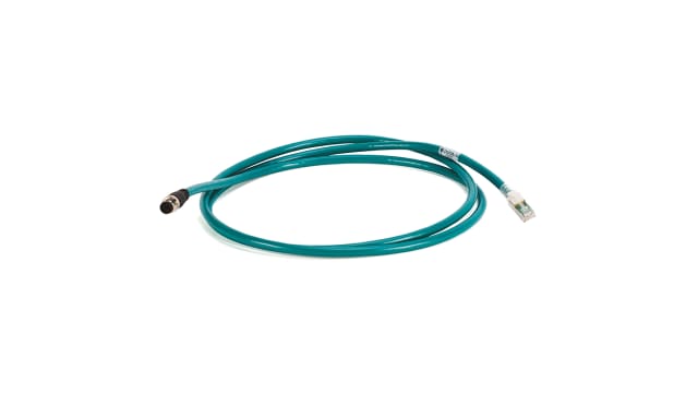 Allen Bradley 1585D, 2 m Cat5e Ethernet Cable, Green Polyvinyl Chloride Sheath, Foil | 1585D-M4HBJM-2