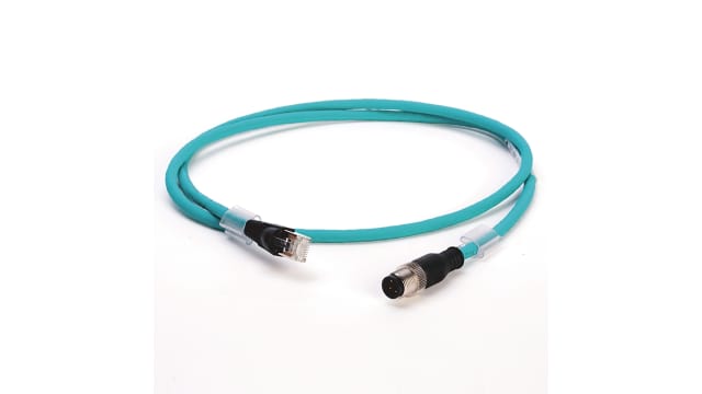 Allen Bradley 1585D, 5 m Cat5e Ethernet Cable, Green Thermoplastic Elastomer Sheath, Unshielded | 1585D-M4TBJM-5